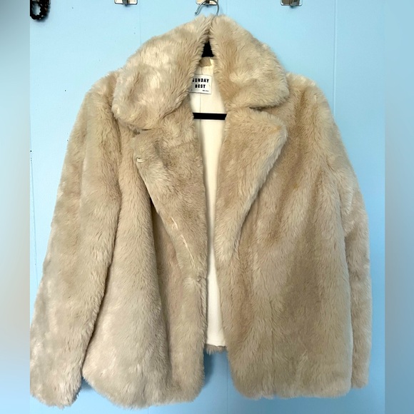 Jackets & Coats Aritzia Sunday Best Teddy Bear Jacket Worn Only Twice